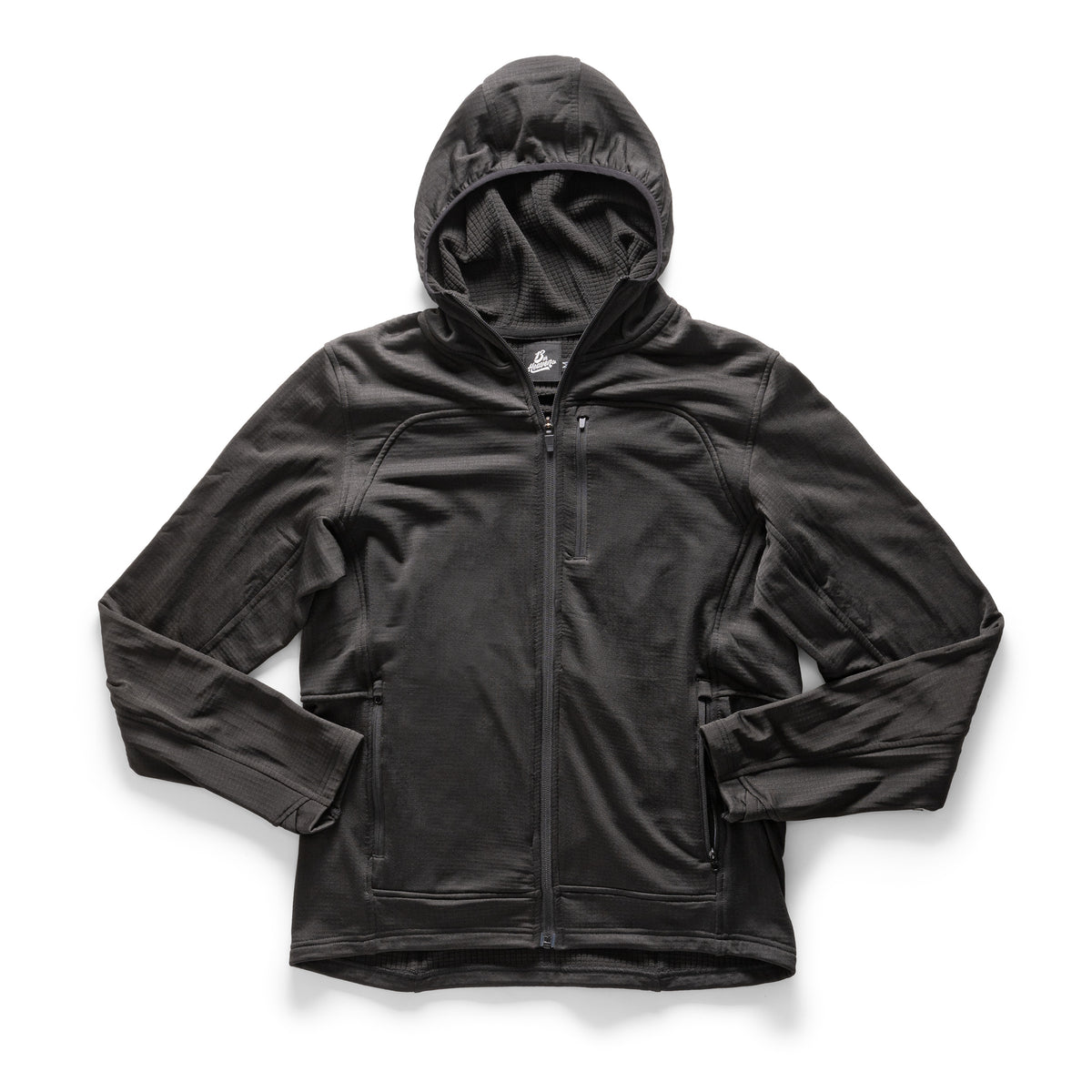 Black VELOX Full Zip Hoodie – Thirteenth Heaven Co.