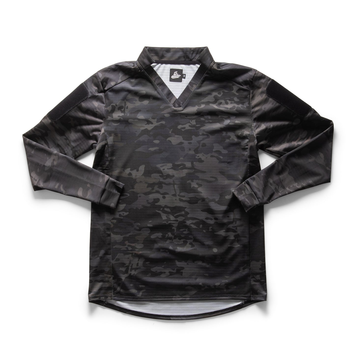 Black Camo Field Rugby L/S