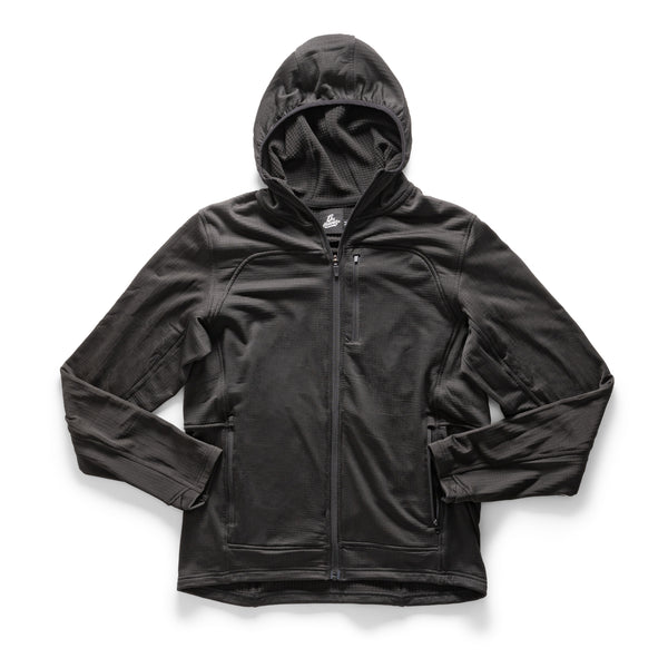 Black VELOX Full Zip Hoodie | 13th Heaven Co.