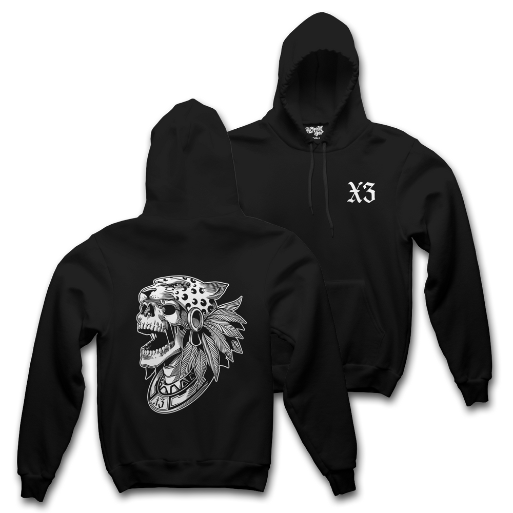 Trece Warrior Hoodie - Black/White