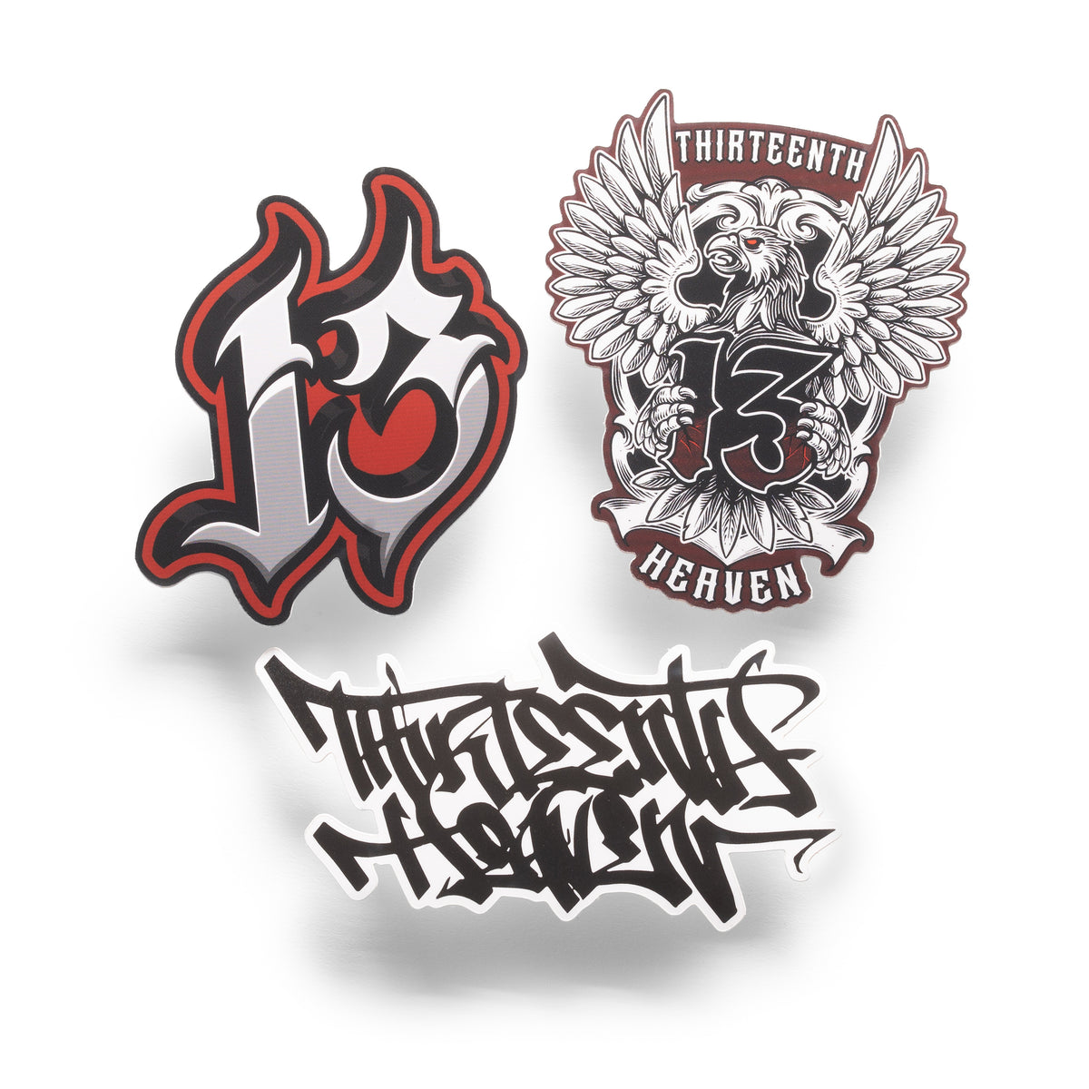 Trio Sticker Pack - 13th Heaven Technical Lifestyle Stickers – 13th ...