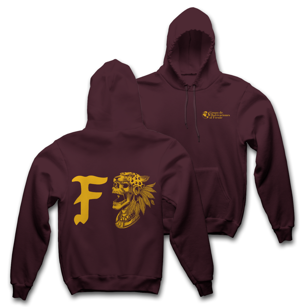 Grupo FOG x Trece Hoodie - Maroon/Gold **PRE ORDER**