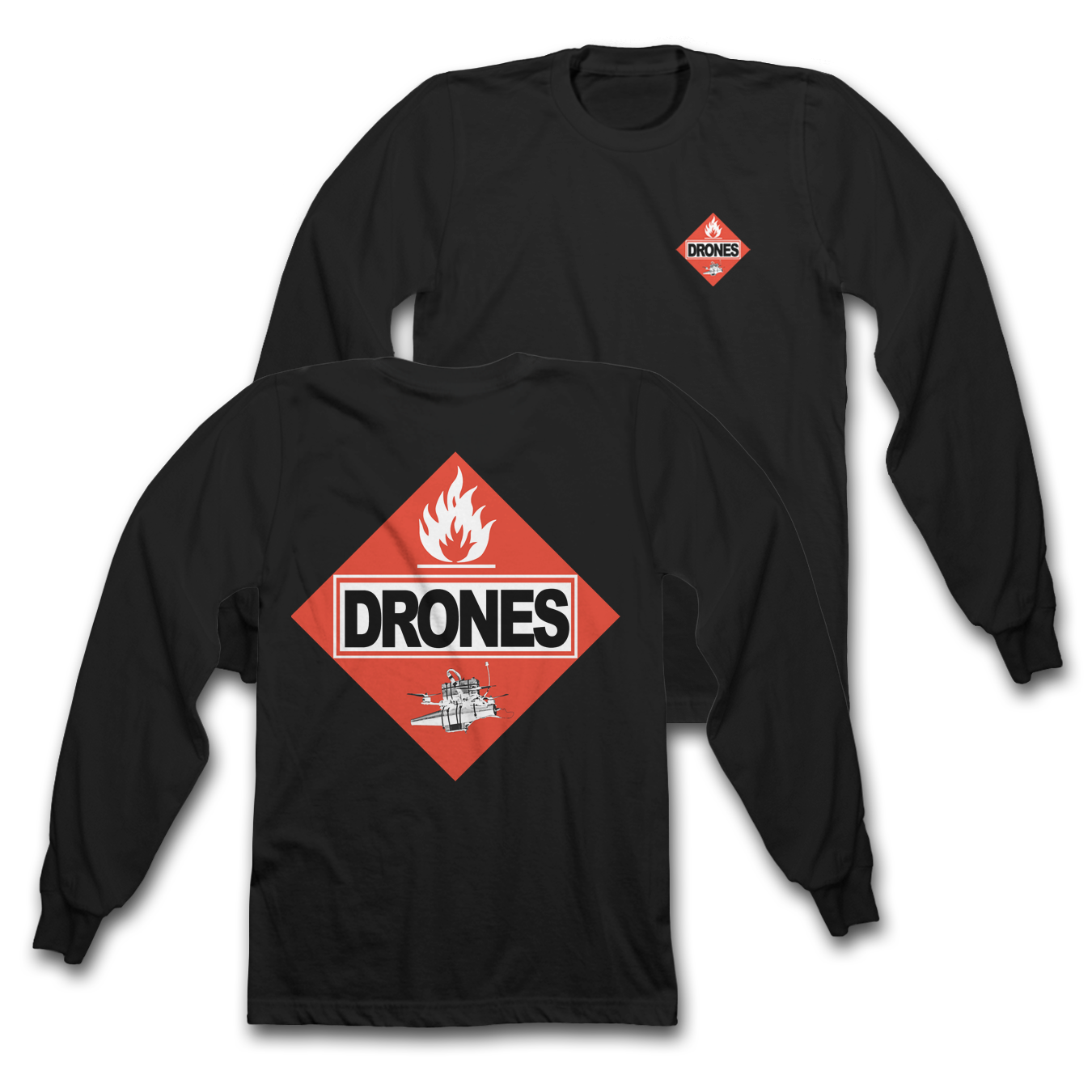 DRONES Brigade Heavyweight long sleeve t-shirt by 13th Heaven Co.