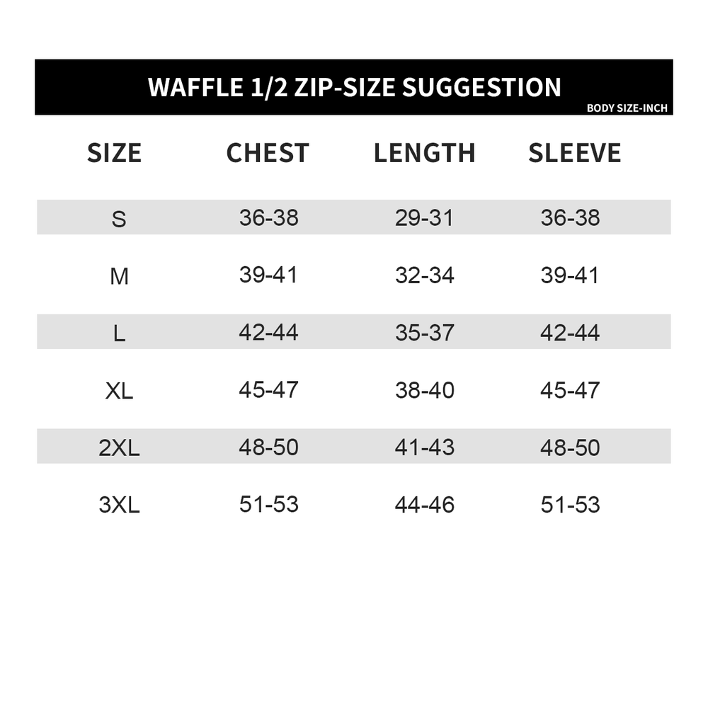 
                  
                    Waffle Half Zips
                  
                