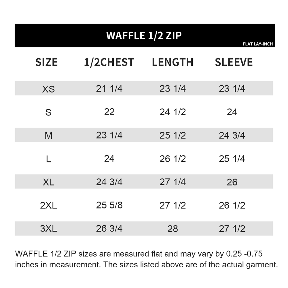 
                  
                    Waffle Half Zips
                  
                