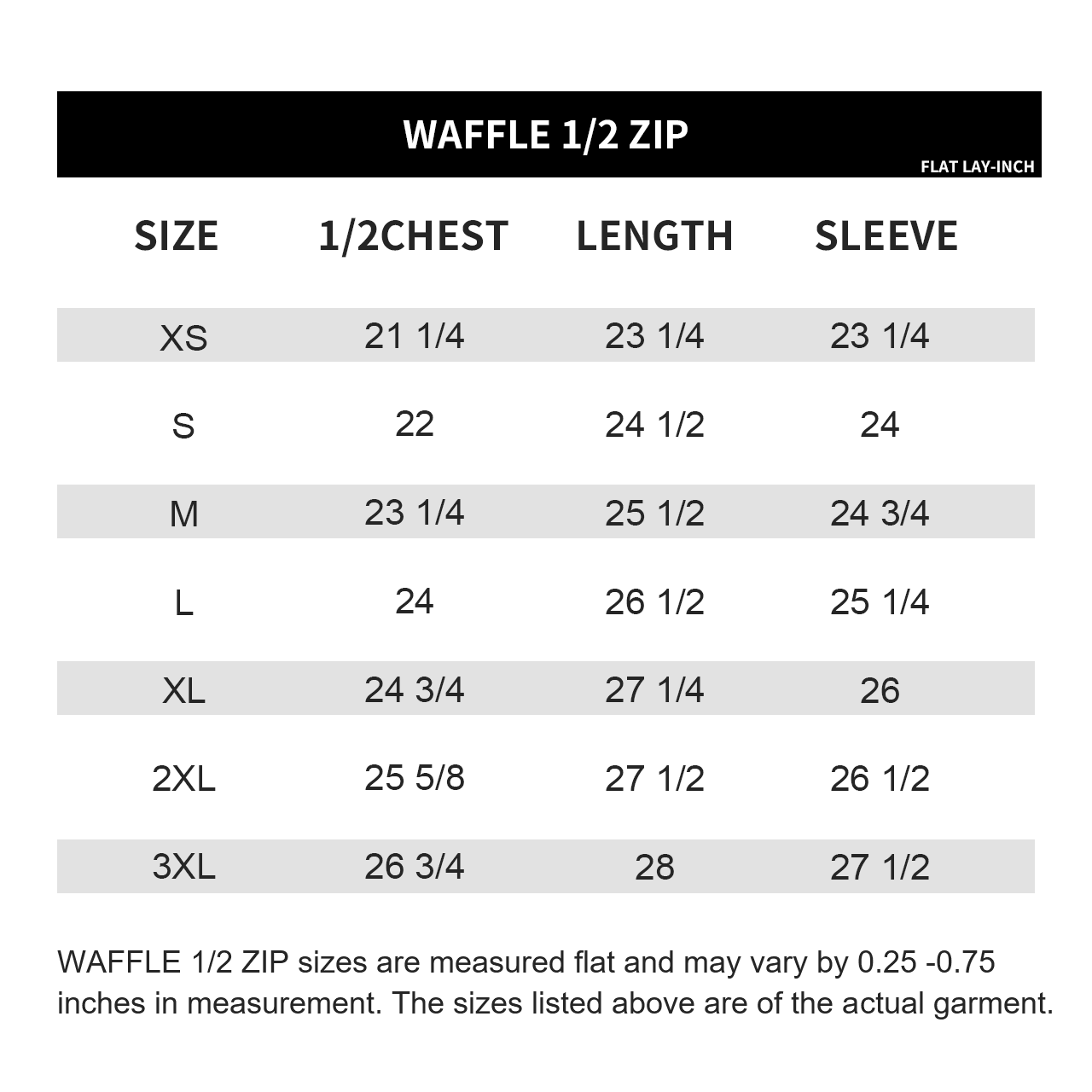 
                  
                    Waffle Half Zips
                  
                