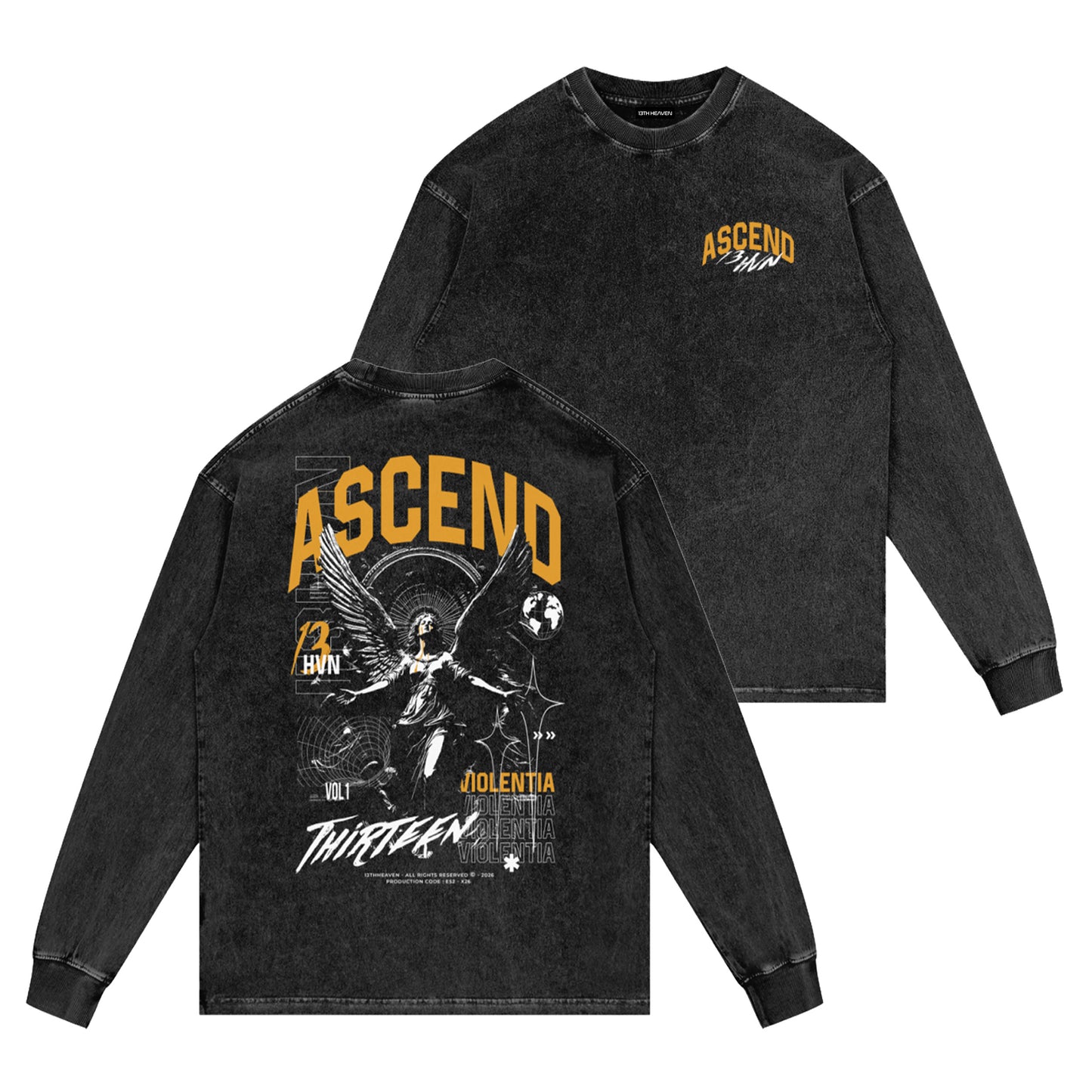 
                  
                    Seraph Acid Wash Oversize Long Sleeve T-Shirt
                  
                