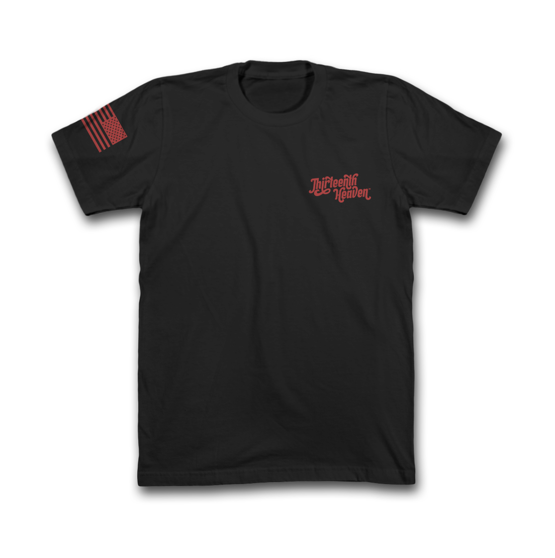 13HVN Team T-Shirt - Black/Blood